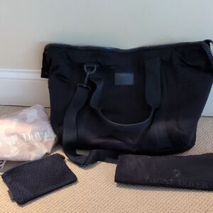 Dagne Dover Neoprene Landon in Navy Blue (Small/Medium)